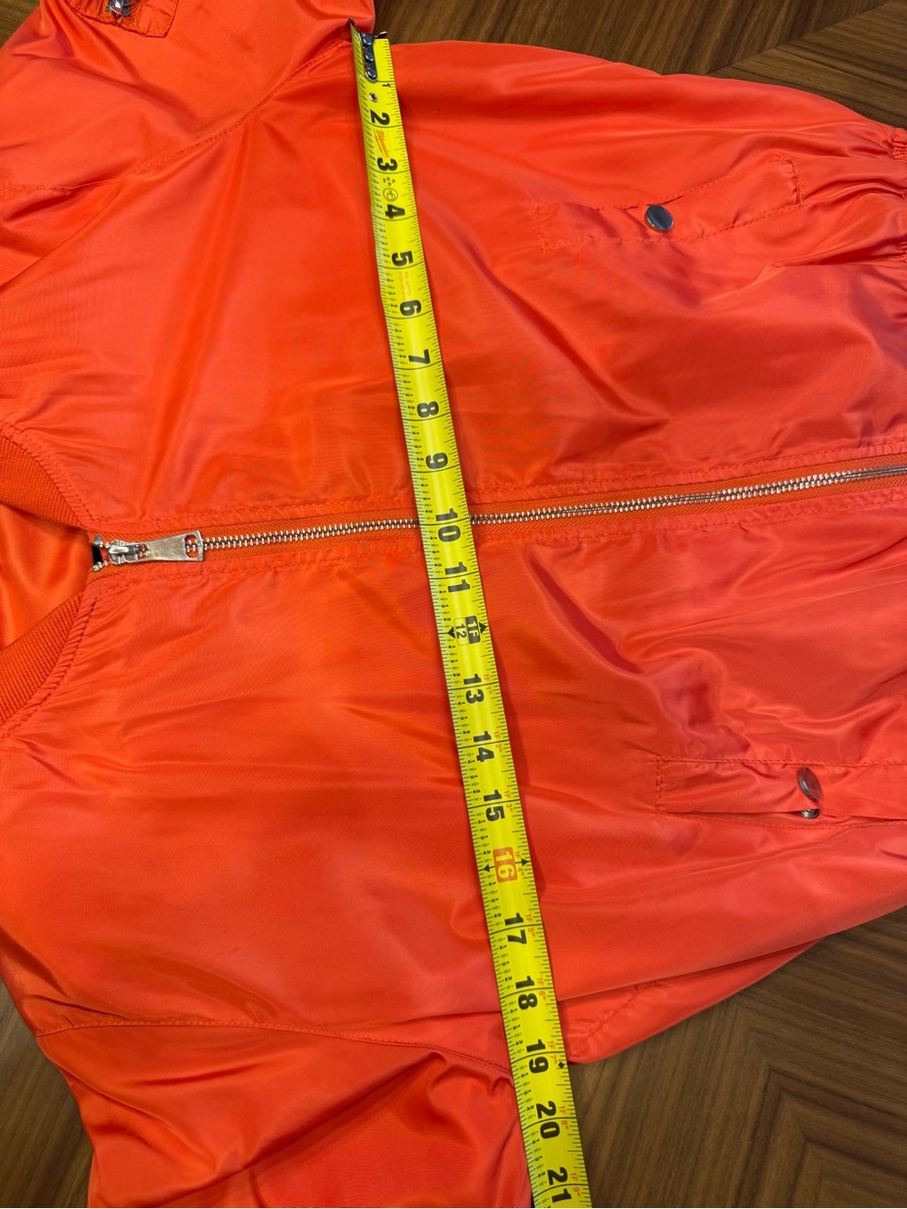 36 Point 5 Orange Bomber Jacket - Picture 8 of 8